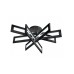 Потолочная люстра Stalker 9082-R800-X 128W BK iLedex