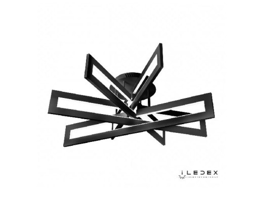 Потолочная люстра Stalker 9082-R800-X 128W BK iLedex Потолочная люстра Stalker 9082-R800-X 128W BK iLedex