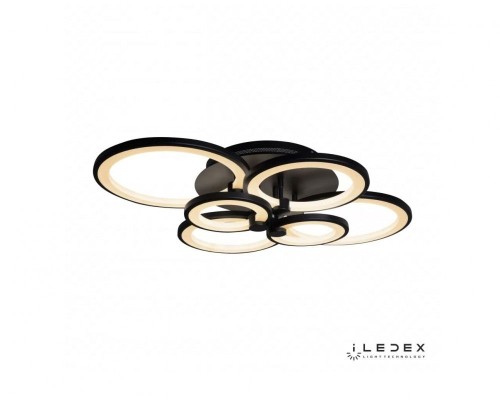 Потолочная люстра Ring A001/6 BK iLedex Потолочная люстра Ring A001/6 BK iLedex