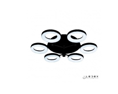 Потолочная люстра Jomo FS-014-X6-(B) 72W BK iLedex Потолочная люстра Jomo FS-014-X6-(B) 72W BK iLedex