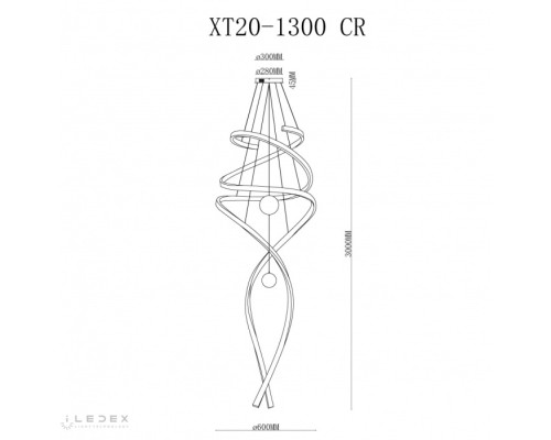 Подвесной светильник Axis XT20-1300 CR iLedex Подвесной светильник Axis XT20-1300 CR iLedex