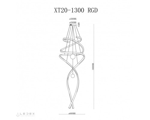 Подвесной светильник Axis XT20-1300 RGD iLedex Подвесной светильник Axis XT20-1300 RGD iLedex