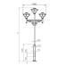 Наземный фонарь Exbury 540-43/b-50 Русские фонари