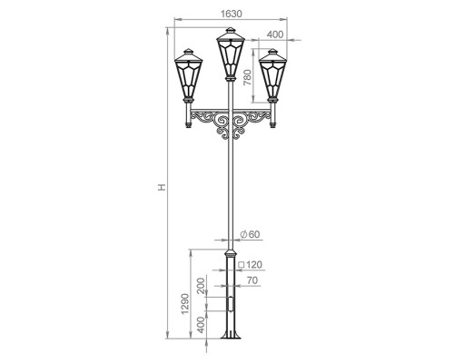 Наземный фонарь Murabelle 550-32/b-50 Русские фонари Наземный фонарь Murabelle 550-32/b-50 Русские фонари