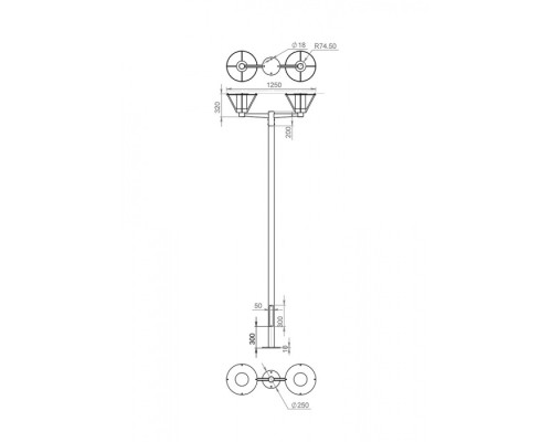 Наземный фонарь Muse 650-42/b-03 Русские фонари Наземный фонарь Muse 650-42/b-03 Русские фонари