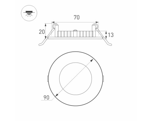 Светильник CL-90A-3W White 017722 Arlight Светильник CL-90A-3W White 017722 Arlight