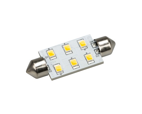 Автолампа ARL-F42-6E Warm White (10-30V, 6 LED 2835) (ANR, Открытый) 019422 Arlight Автолампа ARL-F42-6E Warm White (10-30V, 6 LED 2835) (ANR, Открытый) 019422 Arlight