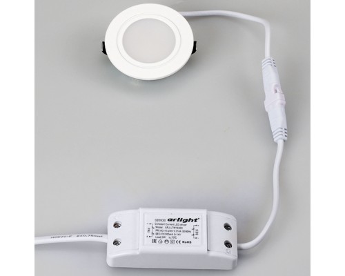 Светодиодный светильник LTM-R60WH-Frost 3W White 110deg 020760 Arlight Светодиодный светильник LTM-R60WH-Frost 3W White 110deg 020760 Arlight