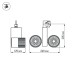 Светодиодный светильник LGD-2271WH-2x30W-4TR Warm White 24deg 022055 Arlight