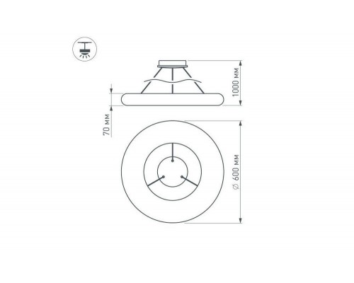 Светильник ALT-TOR-BB600PW-44W Day White 022726 Arlight