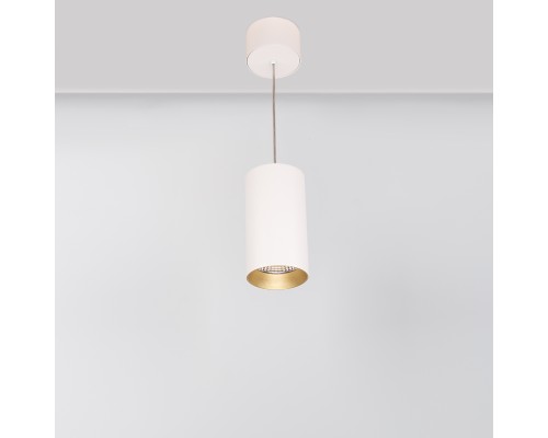 Светильник подвесной SP-POLO-R85-2-15W Warm White 40deg (White, Gold Ring) 022944 Arlight