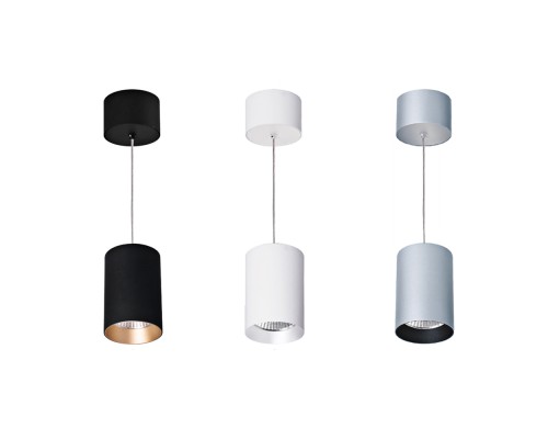 Светильник подвесной SP-POLO-R85-2-15W Day White 40deg (White, Black Ring) 022946 Arlight