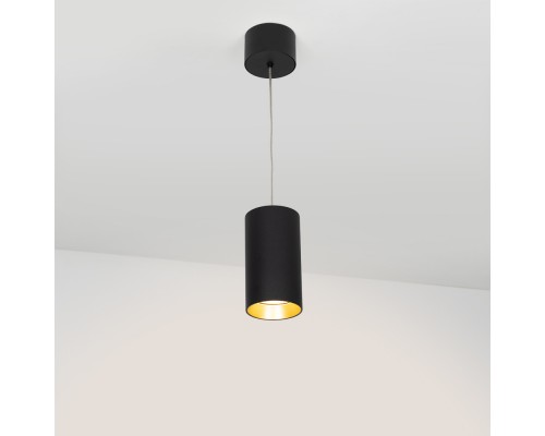 Светильник подвесной SP-POLO-R85-2-15W Warm White 40deg (Black, Gold Ring) 022960 Arlight