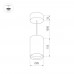 Светильник подвесной SP-POLO-R85-2-15W Warm White 40deg (Black, Gold Ring) 022960 Arlight