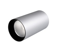 Светильник накладной SP-POLO-R85-1-15W Warm White 40deg (Silver, Black Ring) 022963 Arlight