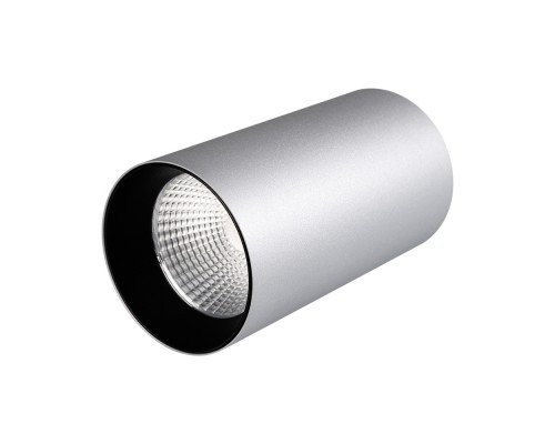 Светильник накладной SP-POLO-R85-1-15W Warm White 40deg (Silver, Black Ring) 022963 Arlight