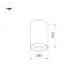 Светильник накладной SP-POLO-R85-1-15W Warm White 40deg (Silver, Gold Ring) 022971 Arlight