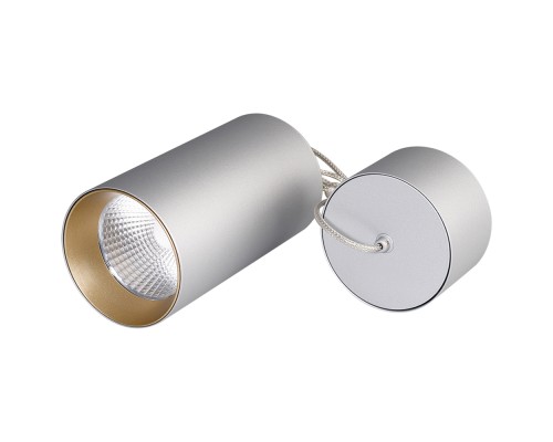 Светильник подвесной SP-POLO-R85-2-15W Day White 40deg (Silver, Gold Ring) 022972 Arlight Светильник подвесной SP-POLO-R85-2-15W Day White 40deg (Silver, Gold Ring) 022972 Arlight