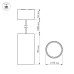 Светильник подвесной SP-POLO-R85-2-15W Day White 40deg (Silver, Gold Ring) 022972 Arlight