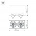 Светильник SP-CUBUS-S100x200-2x11W Day4000(WH, 40 deg, 230V) 023083(1) Arlight