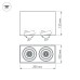 Светильник SP-CUBUS-S100x200-2x11W Day4000 (BK, 40 deg, 230V) 023086(2) Arlight