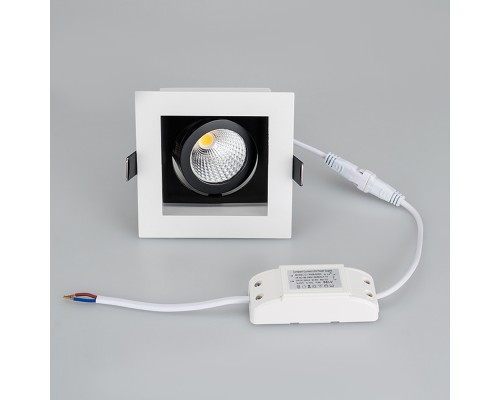 Светильник CL-KARDAN-S102x102-9W White (WH-BK, 38 deg) 024124 Arlight Светильник CL-KARDAN-S102x102-9W White (WH-BK, 38 deg) 024124 Arlight