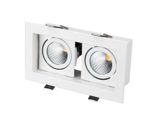 Светильник CL-KARDAN-S180x102-2x9W Warm (WH, 38 deg) 024127 Arlight Светильник CL-KARDAN-S180x102-2x9W Warm (WH, 38 deg) 024127 Arlight