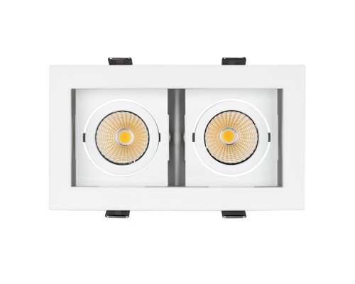 Светильник CL-KARDAN-S180x102-2x9W Warm (WH, 38 deg) 024127 Arlight