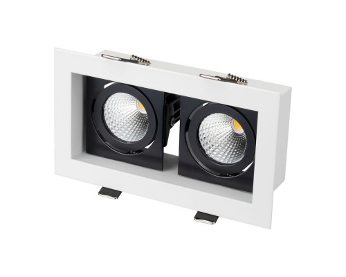 Светильник CL-KARDAN-S180x102-2x9W Day (WH-BK, 38 deg) 024129 Arlight