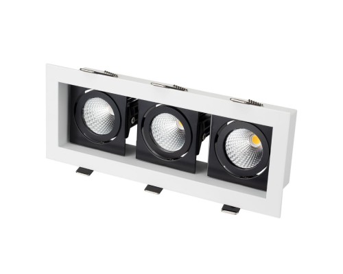 Светильник CL-KARDAN-S260x102-3x9W Warm (WH-BK, 38 deg) 024136 Arlight