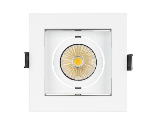 Светильник CL-KARDAN-S102x102-9W Warm (WH, 38 deg) 024137 Arlight