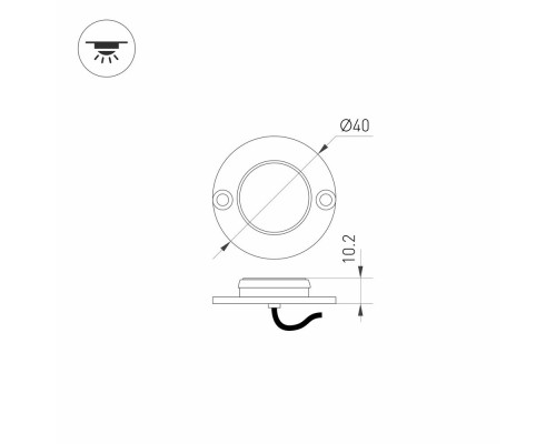 Светильник ART-DECK-LAMP-R40-1W Warm3000 (SL, 120 deg, 12-24V) 024925 Arlight