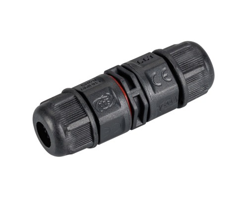 Коннектор прямой NEO-CON-I-2pin-BK (3-7mm, IP67) 024936 Arlight