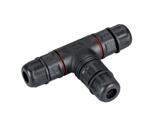 Коннектор тройной NEO-CON-T-2pin-BK (3-7mm, IP67) 024937 Arlight Коннектор тройной NEO-CON-T-2pin-BK (3-7mm, IP67) 024937 Arlight
