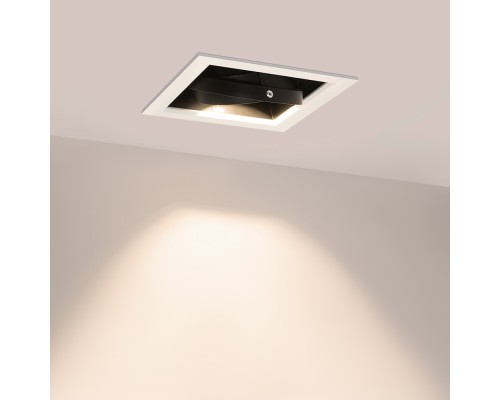 Светильник CL-KARDAN-S190x190-25W Day4000 (WH-BK, 30 deg) 026499 Arlight Светильник CL-KARDAN-S190x190-25W Day4000 (WH-BK, 30 deg) 026499 Arlight