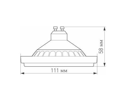 Лампа AR111-UNIT-GU10-15W-DIM Warm3000 (WH, 120 deg, 230V) 026890 Arlight Лампа AR111-UNIT-GU10-15W-DIM Warm3000 (WH, 120 deg, 230V) 026890 Arlight