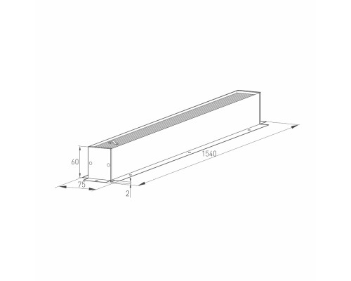 Трек встраиваемый MAG-TRACK-4560-F-1540 (BK) 026900(1) Arlight