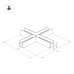 Коннектор крестовой MAG-CON-4563-X90 (BK) 026931(1) Arlight