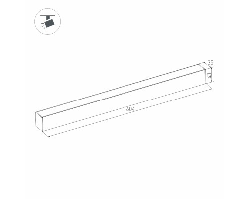 Светильник MAG-FLAT-45-L605-18W Warm3000 (WH, 100 deg, 24V) 026952 Arlight