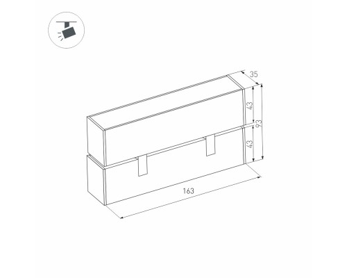 Светильник MAG-LASER-FOLD-45-S160-6W Warm3000 (BK, 15 deg, 24V) 026970 Arlight
