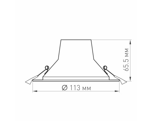 Светильник LTD-LEGEND-R115-10W Day4000 (WH, 50 deg) 027316 Arlight Светильник LTD-LEGEND-R115-10W Day4000 (WH, 50 deg) 027316 Arlight