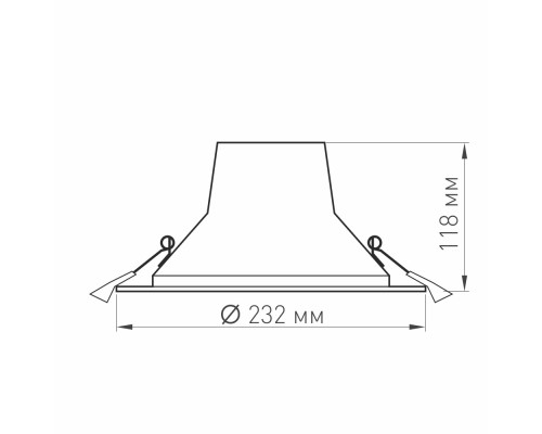 Светильник LTD-LEGEND-R230-35W Warm3000 (WH, 50 deg) 027320 Arlight Светильник LTD-LEGEND-R230-35W Warm3000 (WH, 50 deg) 027320 Arlight