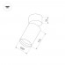 Светильник SP-POLO-SURFACE-FLAP-R85-15W Day4000 (WH-GD, 40 deg) 027547 Arlight