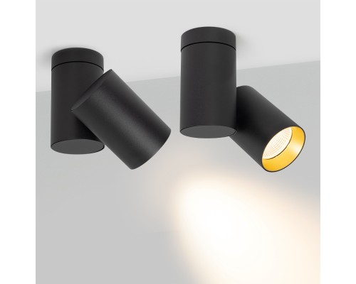 Светильник SP-POLO-SURFACE-TURN-R85-15W Warm3000 (BK-GD, 40 deg) 027568 Arlight Светильник SP-POLO-SURFACE-TURN-R85-15W Warm3000 (BK-GD, 40 deg) 027568 Arlight