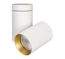 Светильник SP-POLO-SURFACE-TURN-R85-15W White5000 (WH-GD, 40 deg) 027577 Arlight