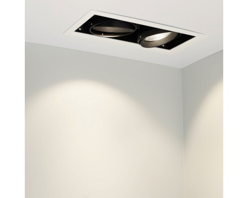 Светильник CL-KARDAN-S375x190-2x25W Day4000 (WH-BK, 30 deg) 027927 Arlight Светильник CL-KARDAN-S375x190-2x25W Day4000 (WH-BK, 30 deg) 027927 Arlight