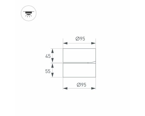 Светильник SP-RONDO-FLAP-R95-16W Day4000 (BK, 110 deg) 028157 Arlight