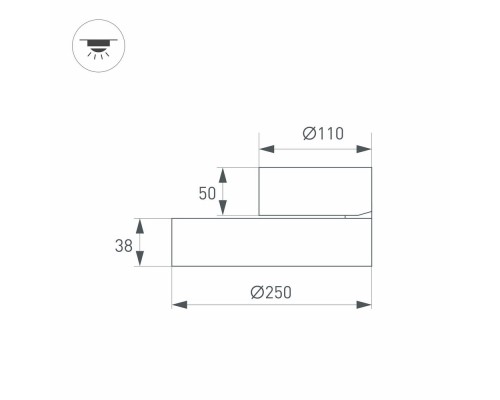 Светильник SP-RONDO-FLAP-R250-30W Warm3000 (WH, 110 deg) 028169 Arlight Светильник SP-RONDO-FLAP-R250-30W Warm3000 (WH, 110 deg) 028169 Arlight