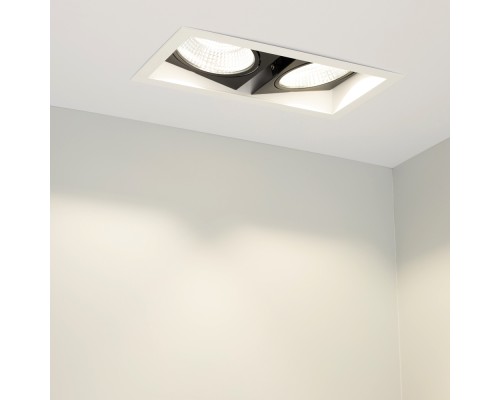 Светильник CL-KARDAN-S283x152-2x25W White6000 (WH-BK, 30 deg) 028860 Arlight Светильник CL-KARDAN-S283x152-2x25W White6000 (WH-BK, 30 deg) 028860 Arlight