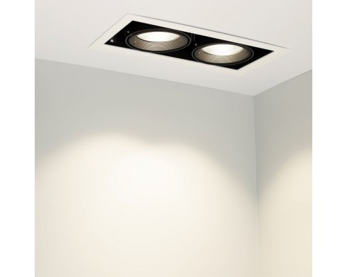 Светильник CL-KARDAN-S375x190-2x25W White6000 (WH-BK, 30 deg) 028862 Arlight Светильник CL-KARDAN-S375x190-2x25W White6000 (WH-BK, 30 deg) 028862 Arlight